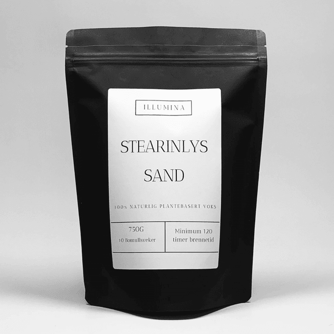 Hovedbilde ILLUMINA Stearinlys sand + 10 veker