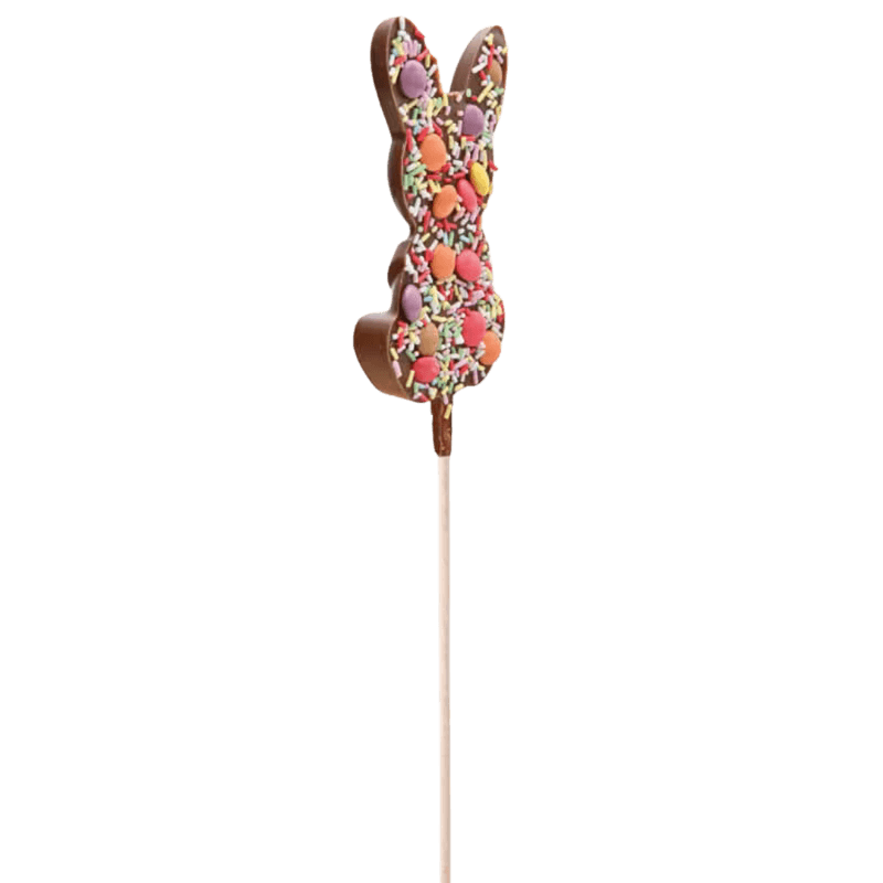 Kaninformet lollipop - Melkesjokolade