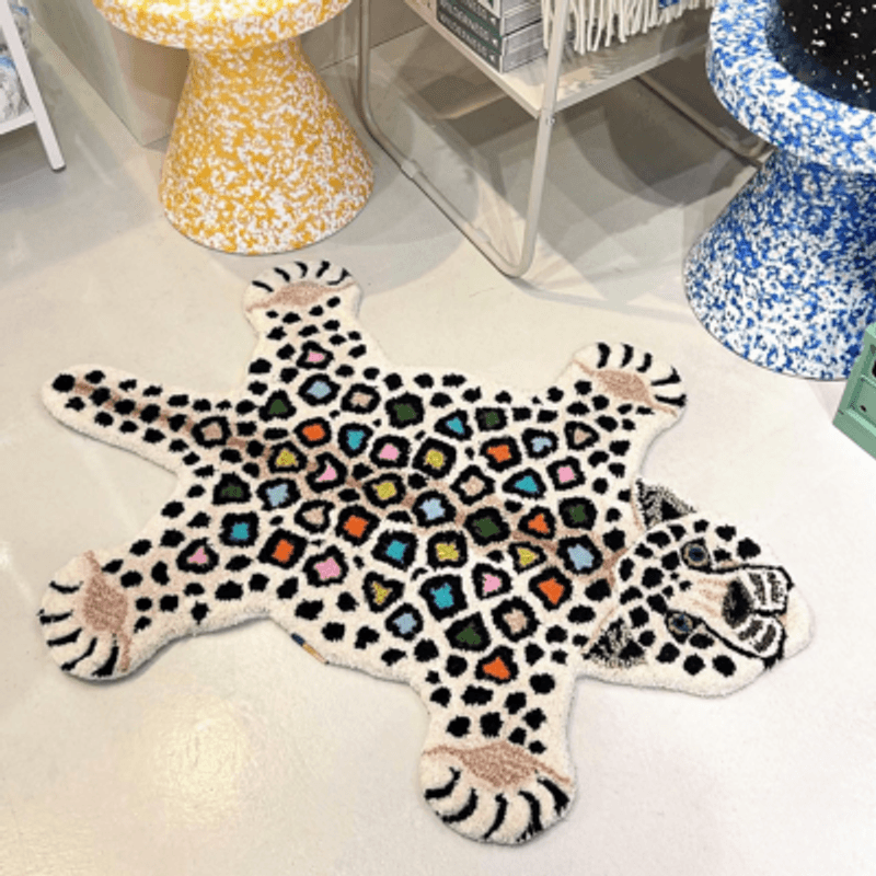 Disco Leopard Rug Small