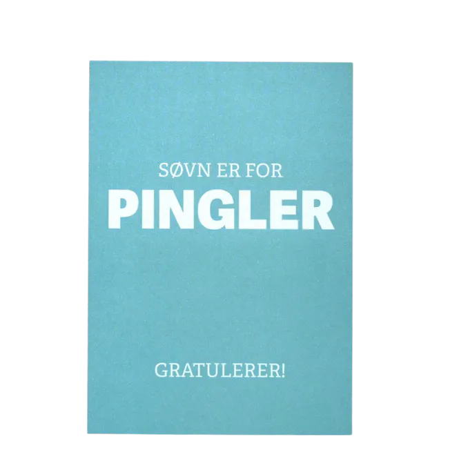 Hovedbilde TWAS kort - Søvn er for pingler
