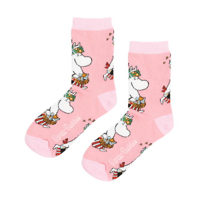 Hovedbilde Moomin Mummimamma sokker - rosa