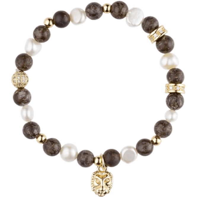 Hovedbilde Armbånd med charms - Chocolate brown mix