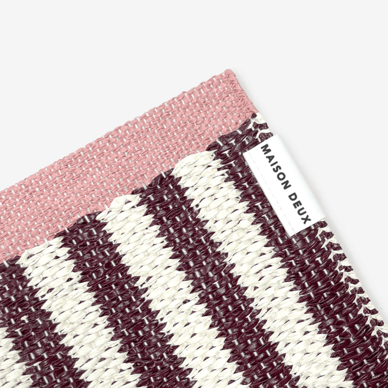 Stripe Rug Pomegranate - 70 x 200 