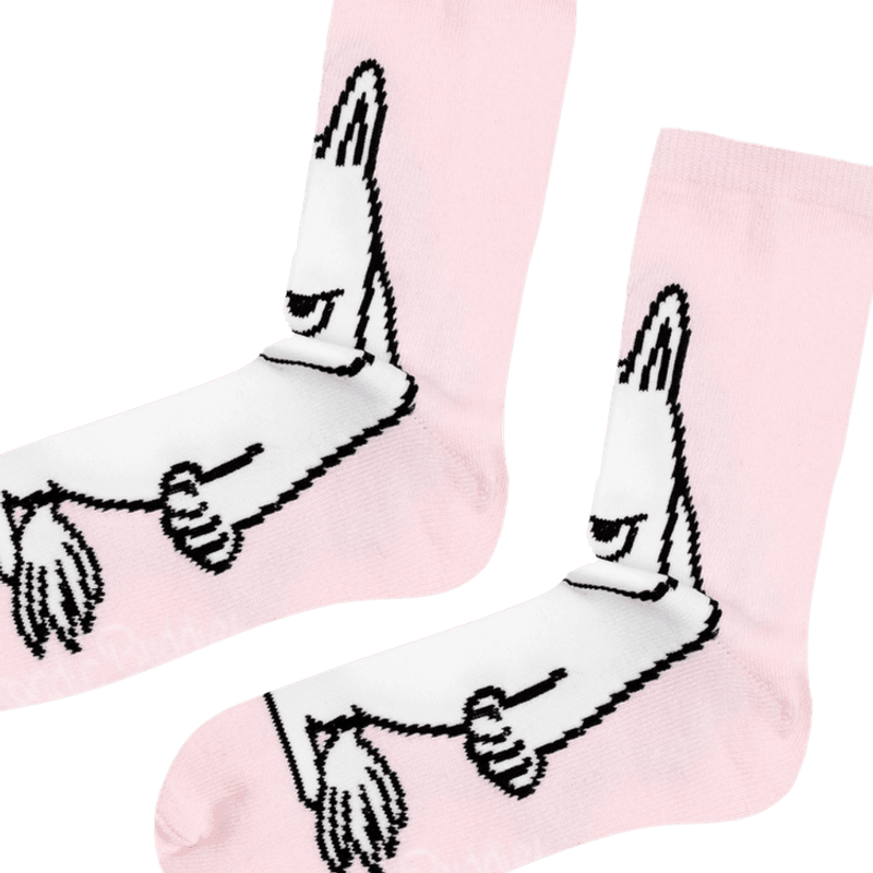 Moomin sint-mummi sokker - Rosa /hvit