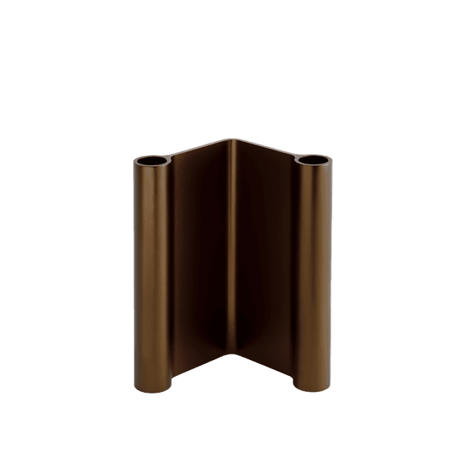 Hovedbilde Pair Candleholder - Brown 18 cm