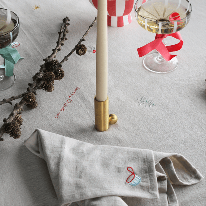 Hovedbilde Juleduk i bomull - 260 x 140 cm