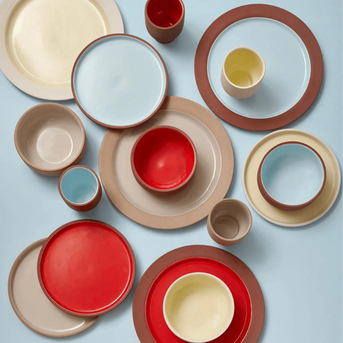 CLAYWARE DINNER PLATE 1 stk - SAND/GREY