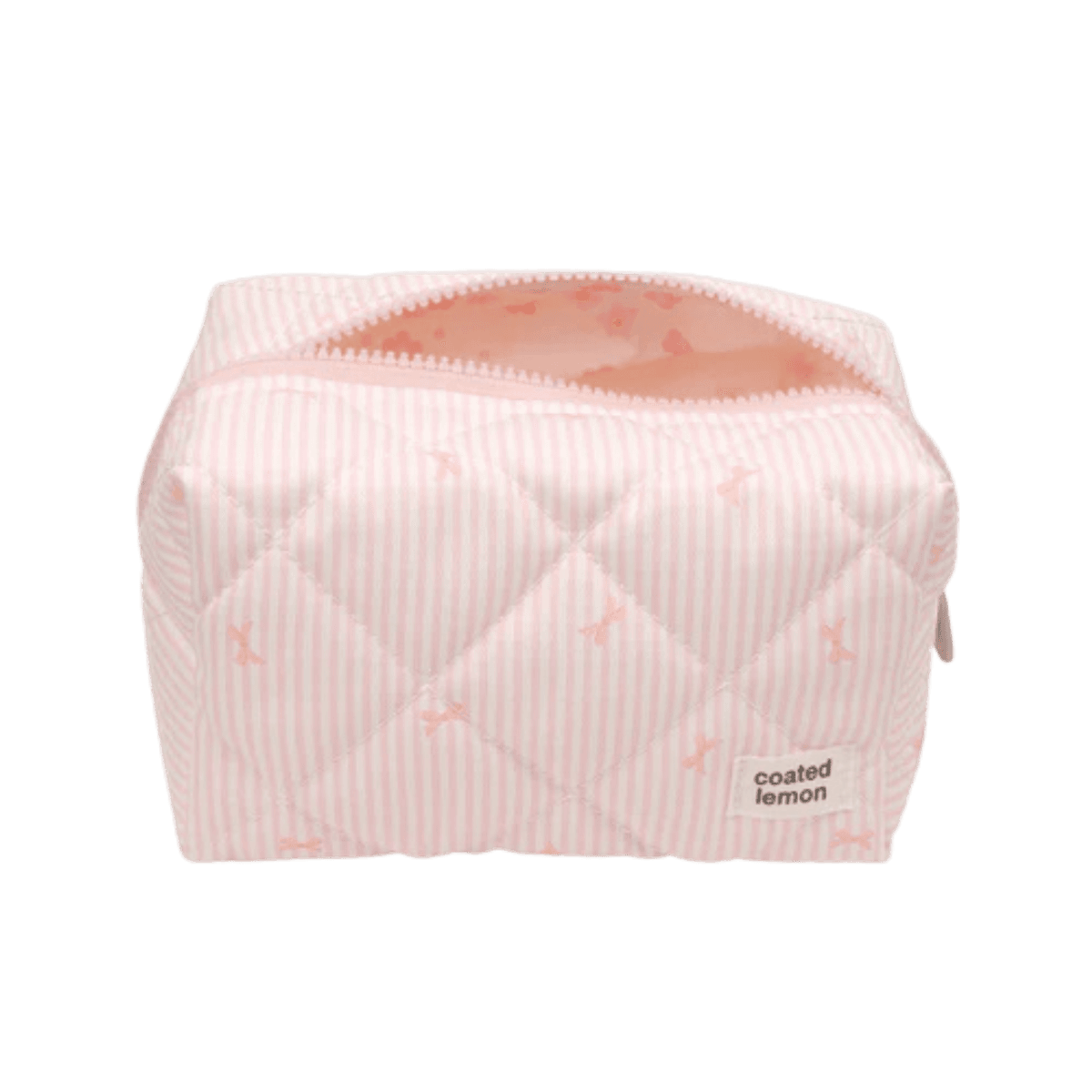 Toalettmappe - Rosa striper 