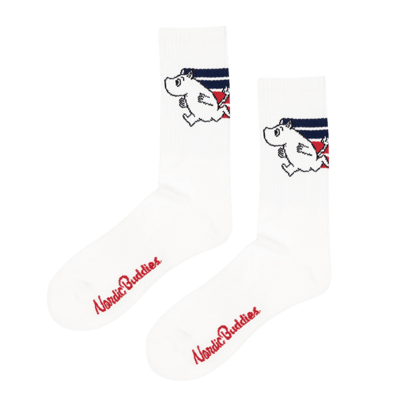 Moomin Retro Active Sokker - Hvit/Rød