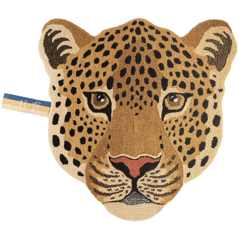 Himani Leopard Head Rug Large