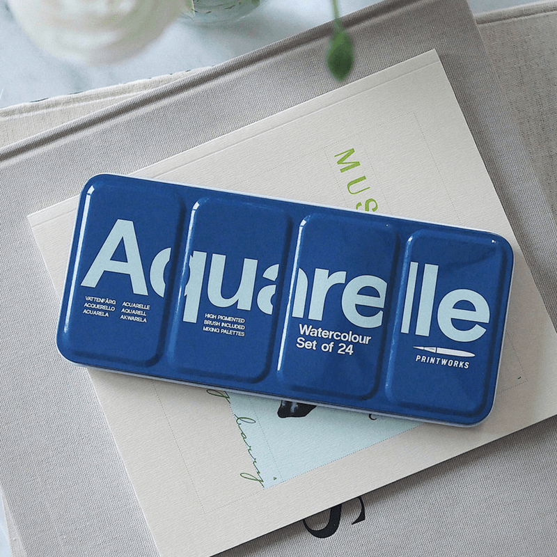 Aquarelle Watercolors - sett med 24