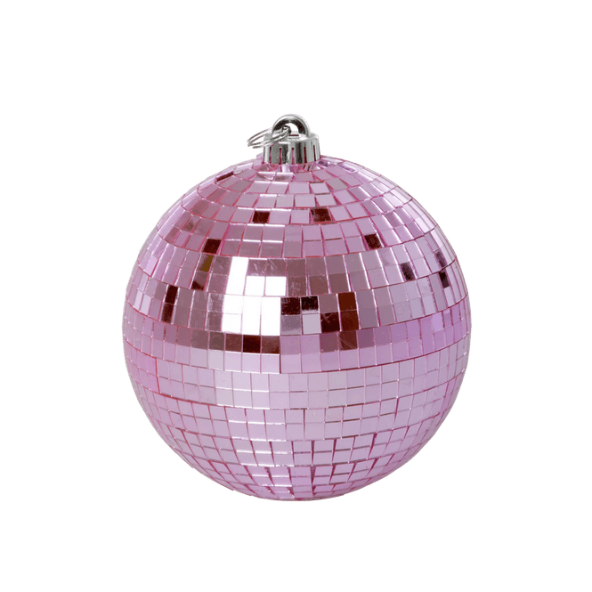 Hovedbilde Diskokule medium - rosa