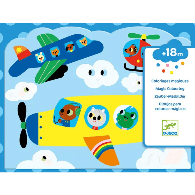 Magisk fargelegging med fly