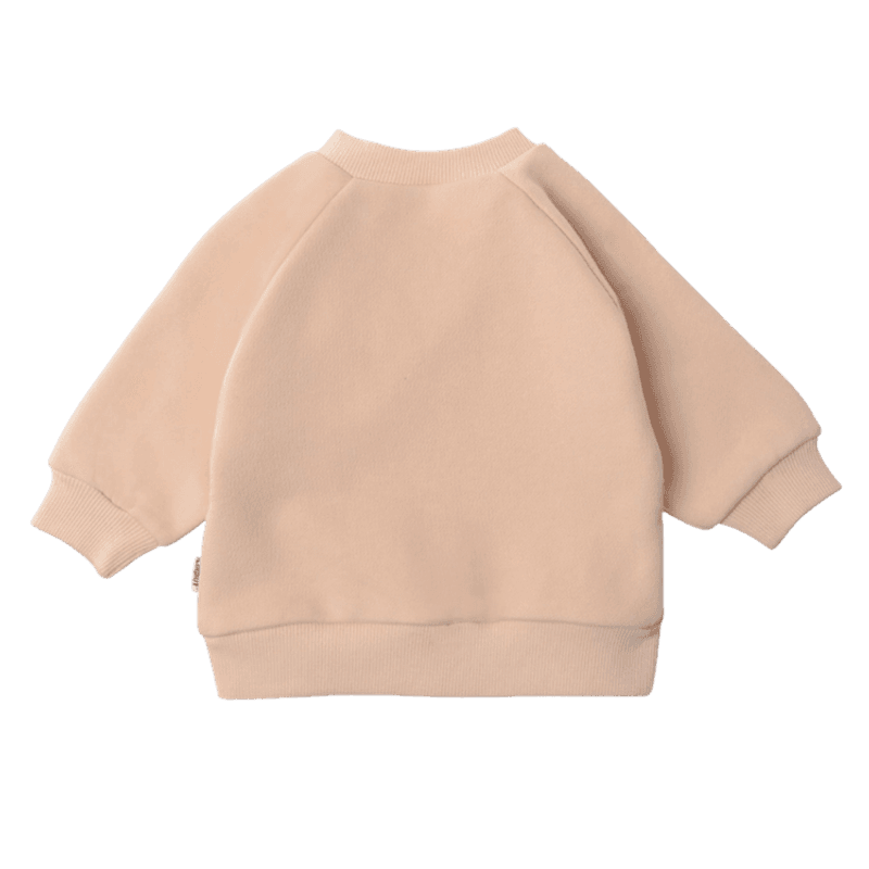 Beige sweatshirt med croissant