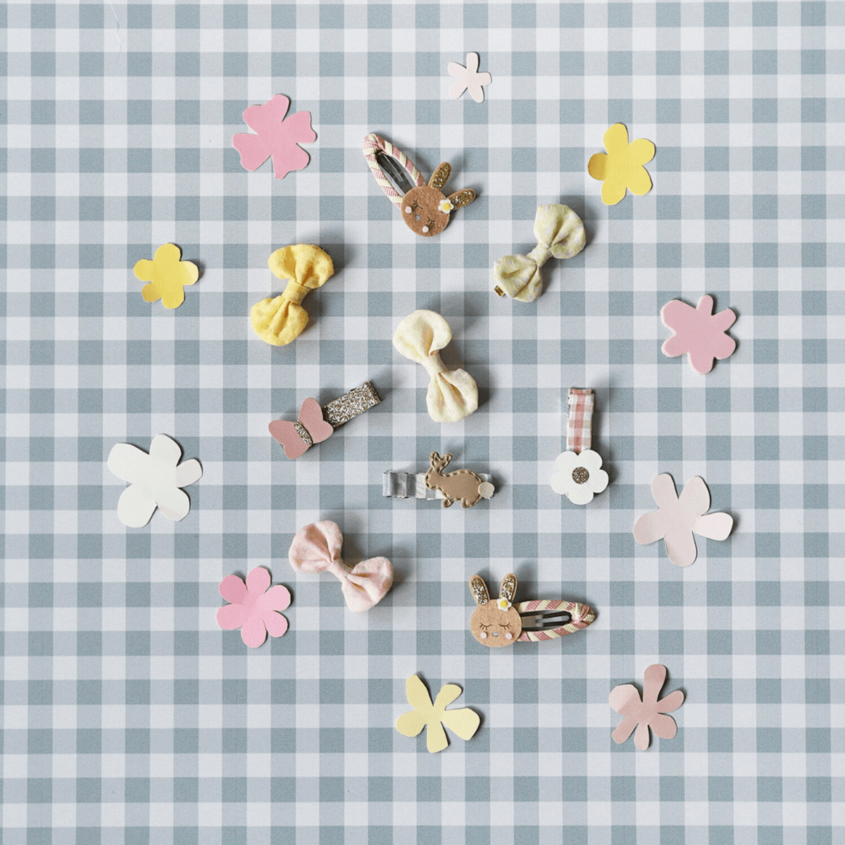 Sløyfe spenner 4pk - Little Daisy Pastel