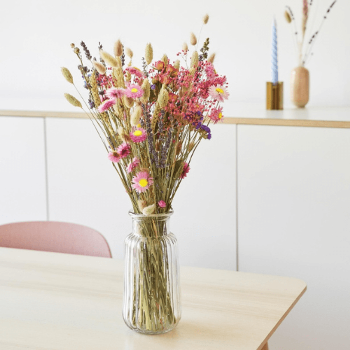 Dried Flowers - Bouquet - Pink