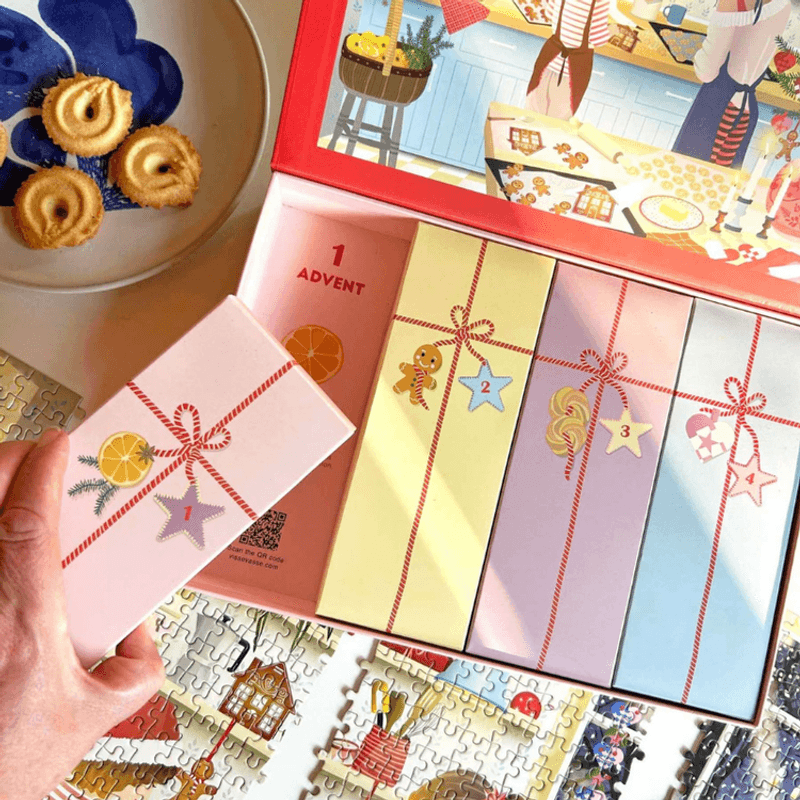 SWEET CHRISTMAS Puslespillkalender - 1000