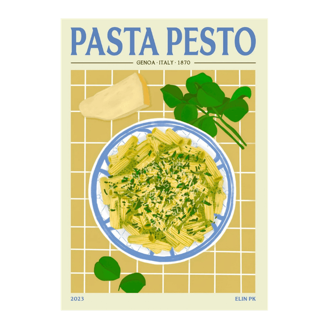 Hovedbilde Elin PK Pasta Pesto 2 Food Poster