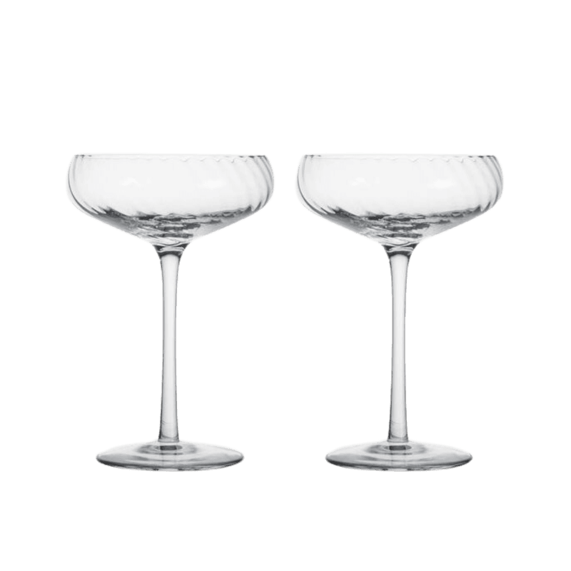  Champagne glass Opacity, 2-pk - Clear