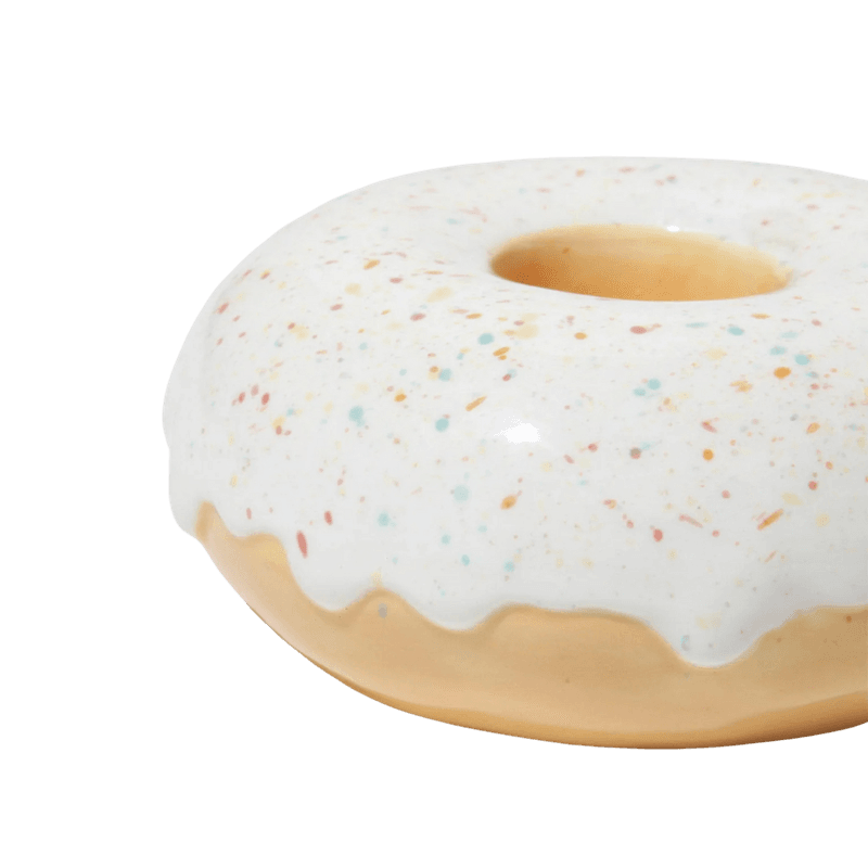 Lysestake - Donut sprinkle white