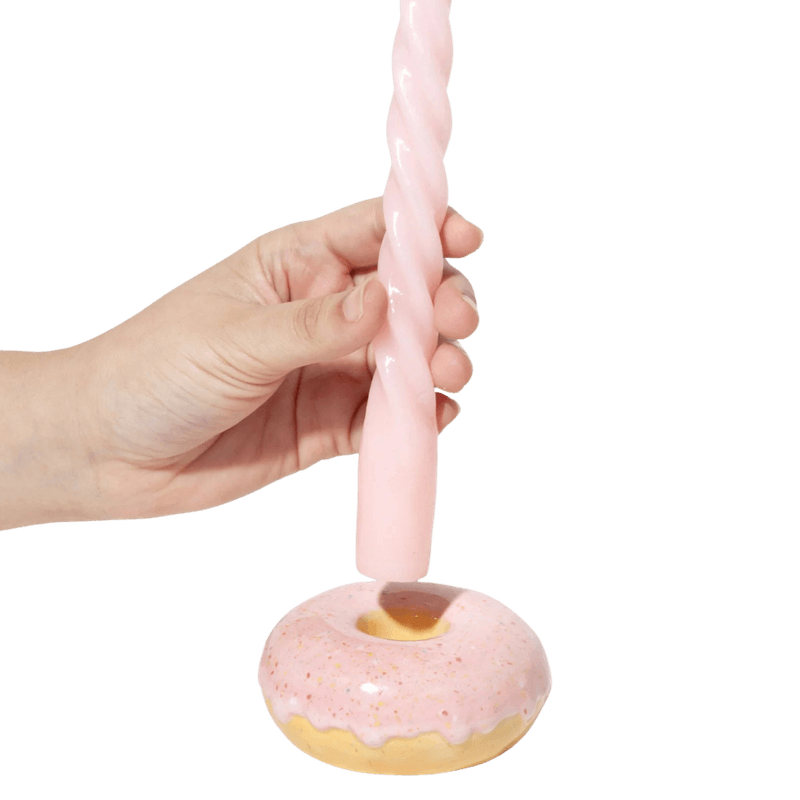 Lysestake - Donut sprinkle pink