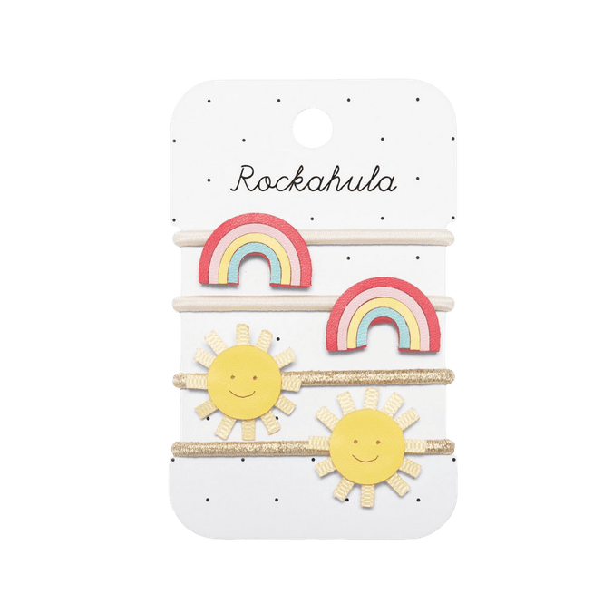 Hovedbilde Hårstrikk - Vintage Rainbow and Sun Ponies