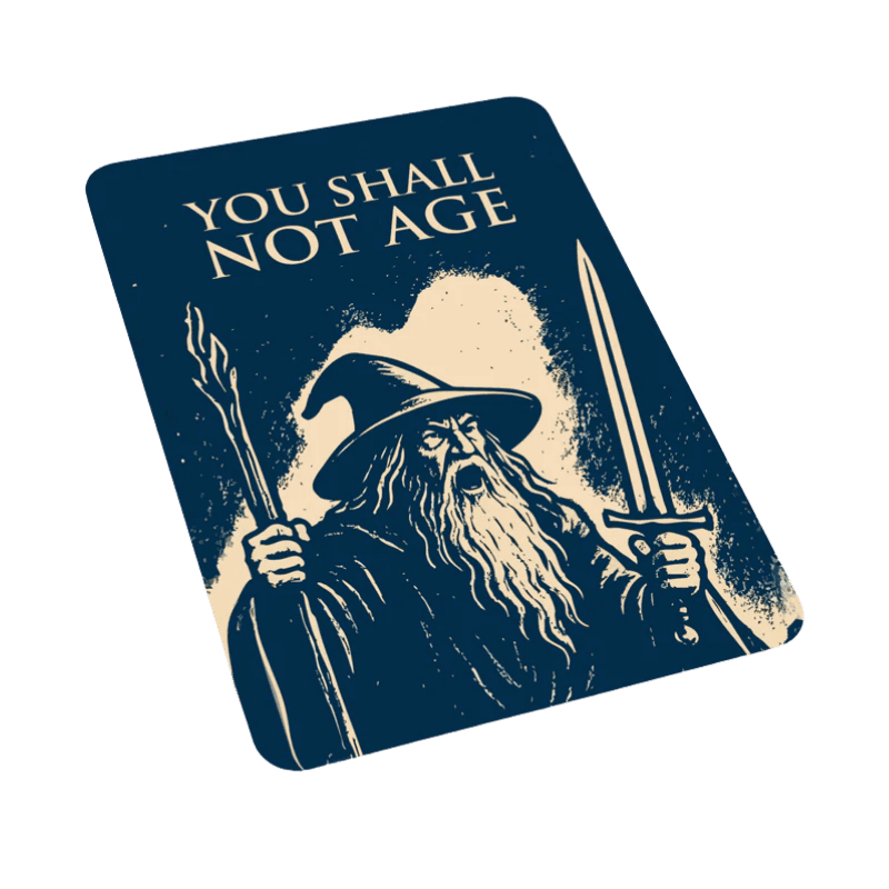Kort «You shall not age» 