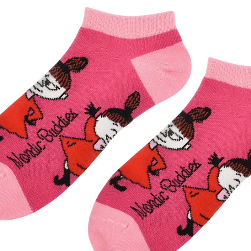Moomin ankelsokker Lille my - Bringebær/rosa