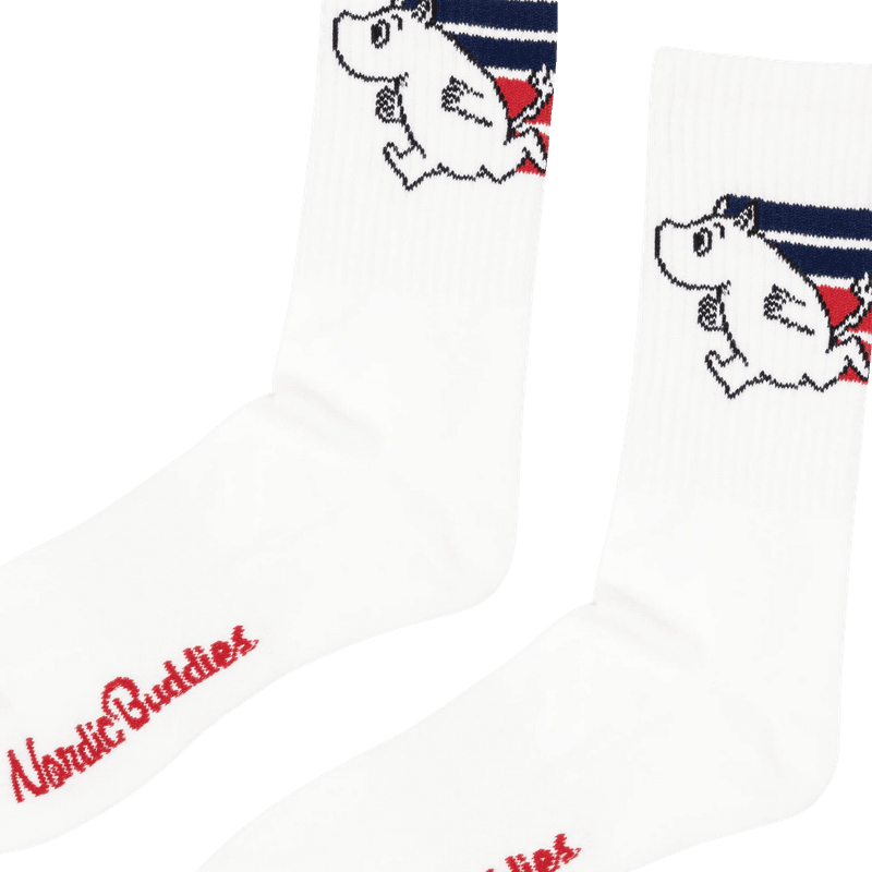 Moomin Retro Active Sokker - Hvit/Rød