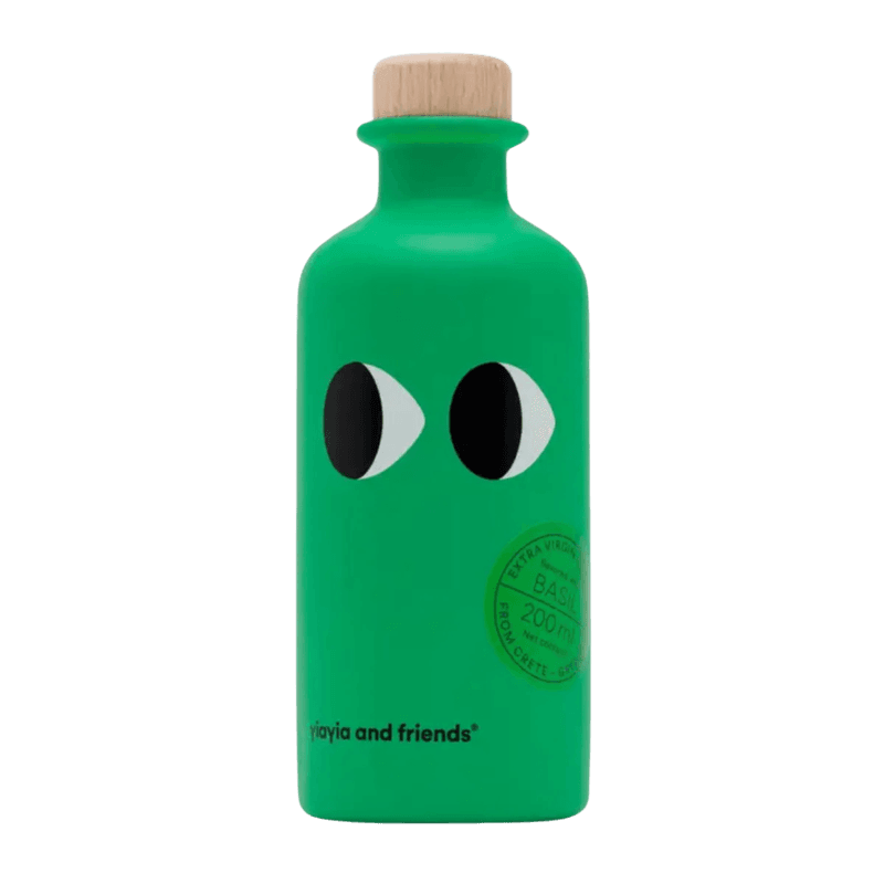 Extra Virgin Olive Oil with basil