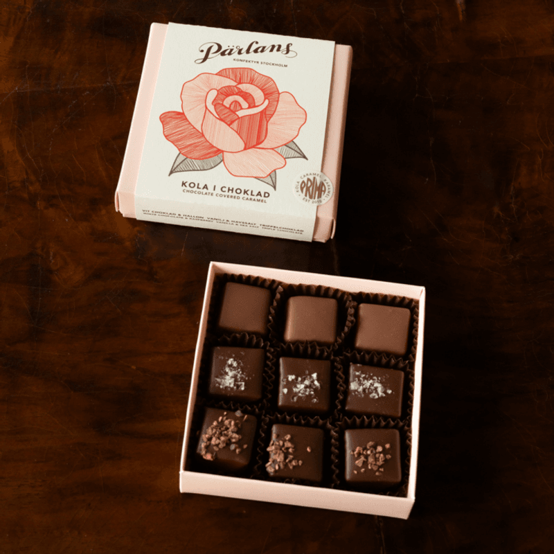 Sjokoladekarameller – Valentines (9 biter)