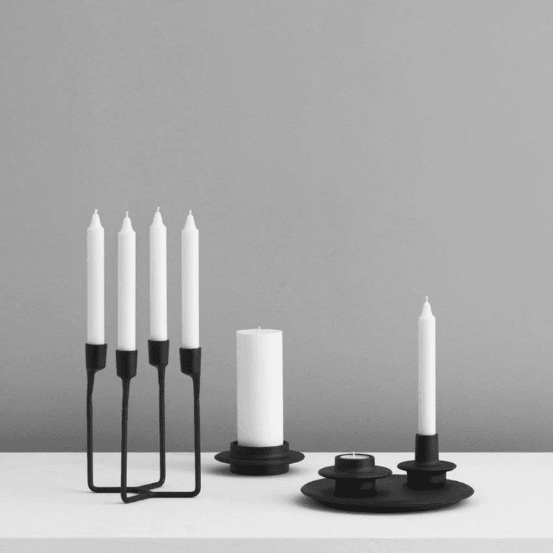 Heima Block lysestake - svart 