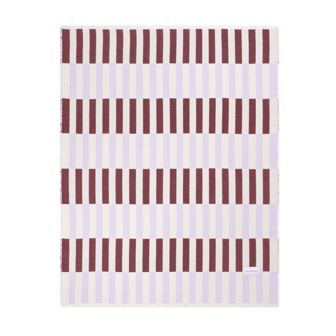 Hovedbilde Tiles Blanket Lilac Burgundy - 100 % bomull