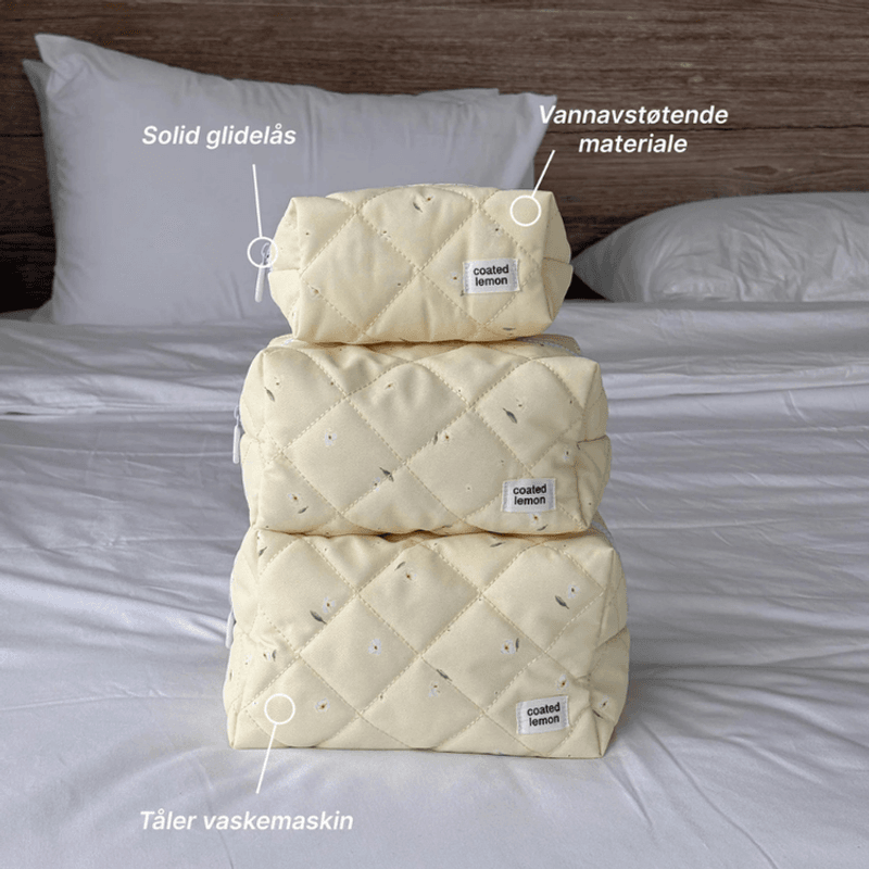 Toalettmappe - Gul