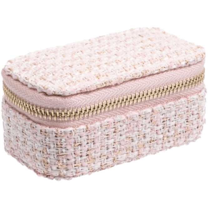 Hovedbilde Smykkeskrin Micro - Tweed Light rose