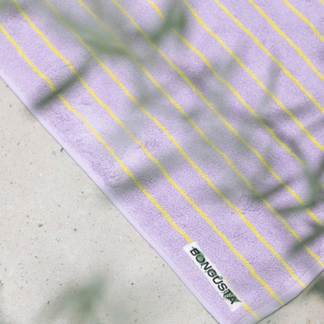 Hovedbilde Naram Badematte - lilac & neon yellow