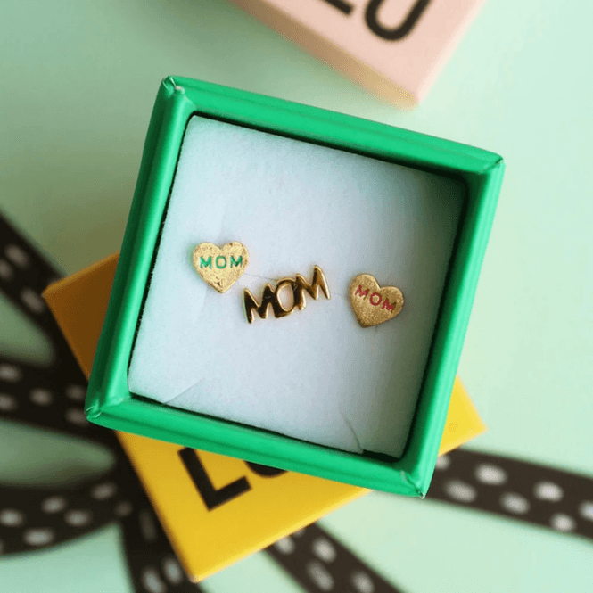 Hovedbilde Word - Heart mom - PINK 1 pcs