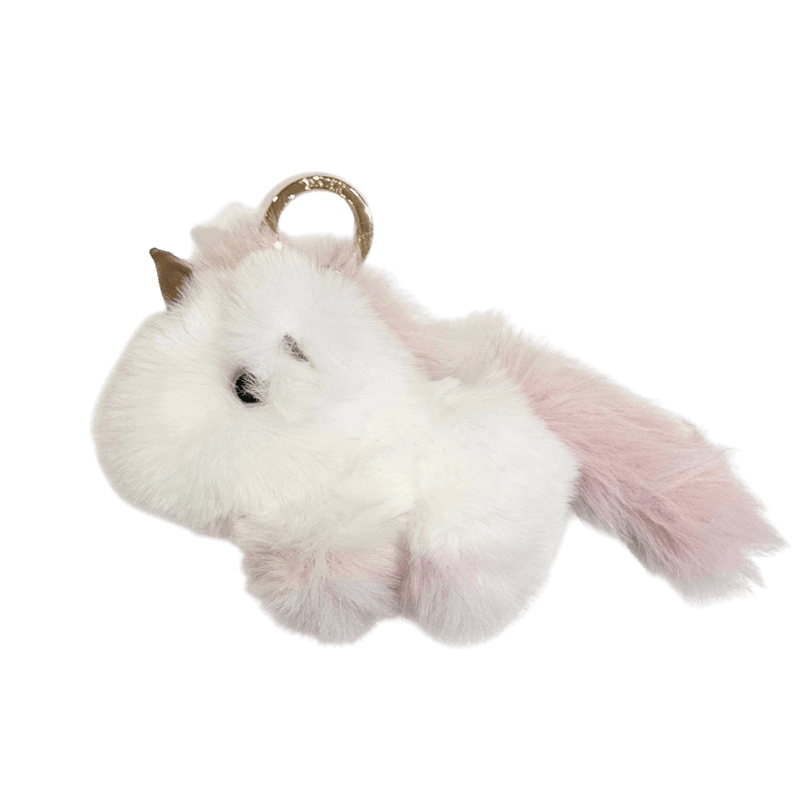 Unicorn bag charm - Pale Pink