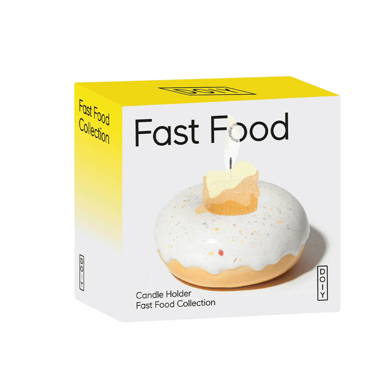 Lysestake - Donut sprinkle white