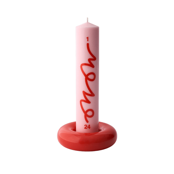 Hovedbilde BOB CANDLE HOLDER, MEDIUM, RED