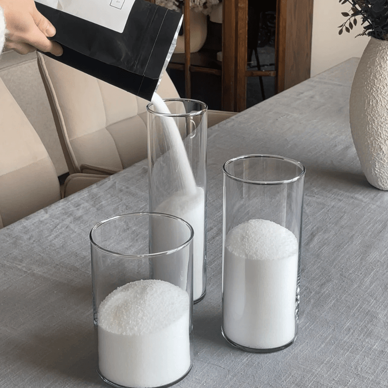 ILLUMINA Stearinlys sand + 10 veker