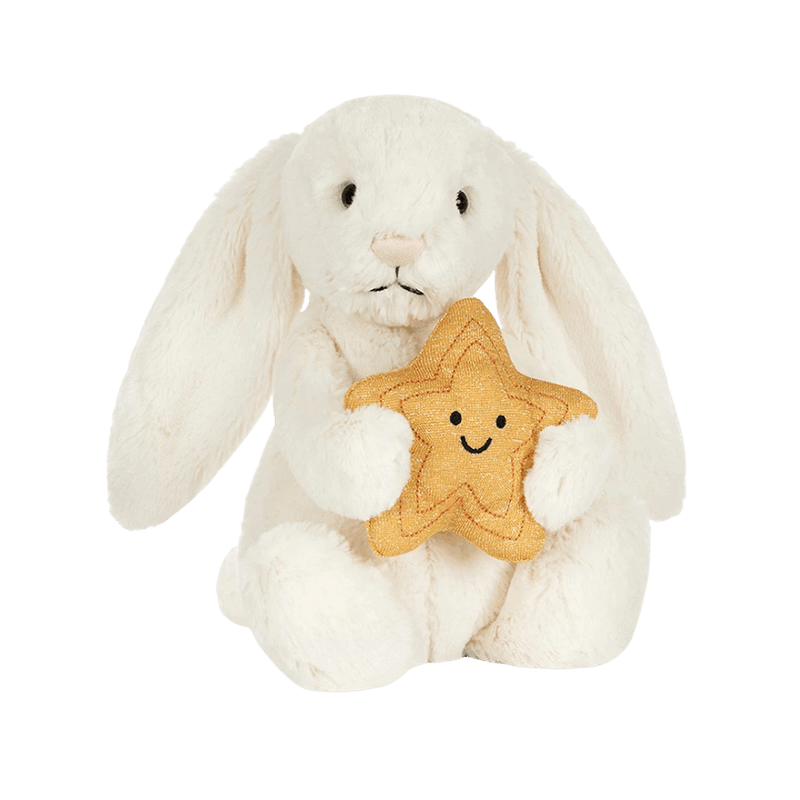 Jellcat - Cream Bunny with Star
