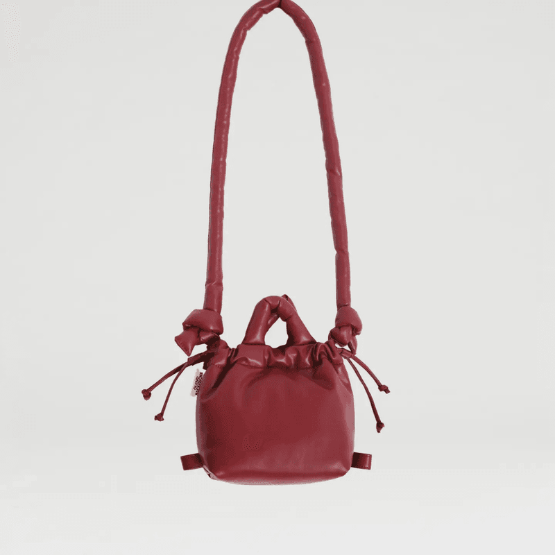 Micro Ona Vegan Leather - Cherry red