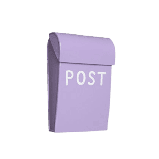 Hovedbilde Postkasse mini - Lilla