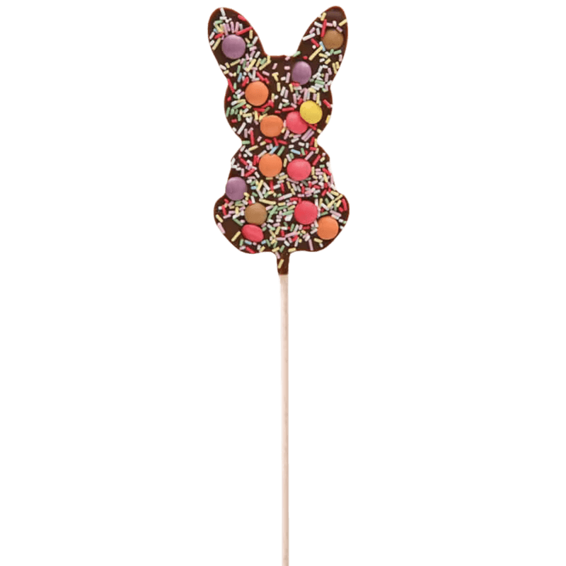 Kaninformet lollipop - Melkesjokolade