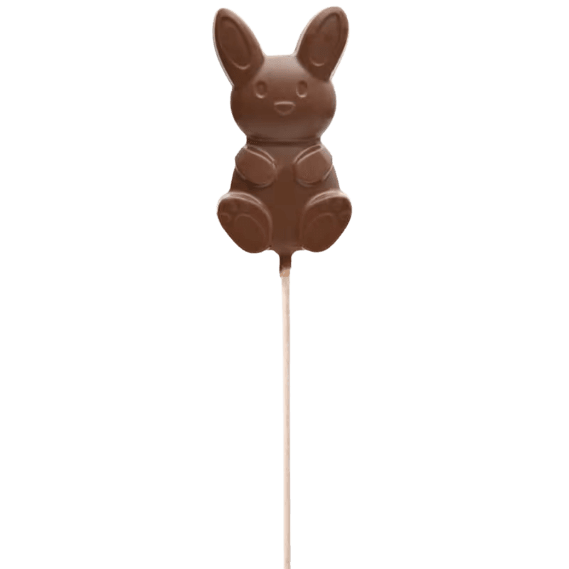 Kaninformet lollipop - Melkesjokolade
