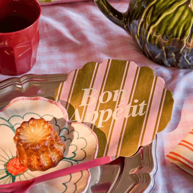 Hovedbilde Servietter rund - Stripes