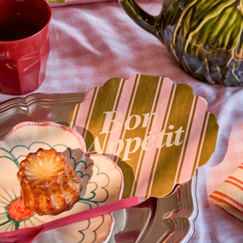 Servietter rund - Stripes