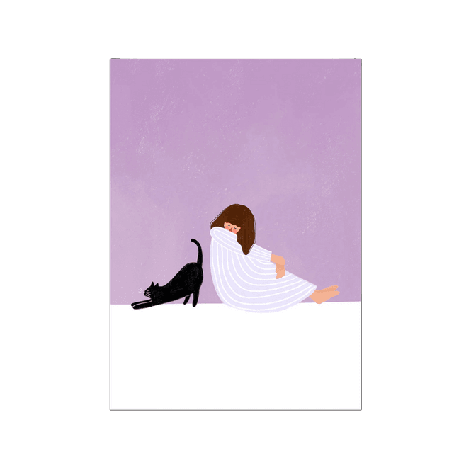 Hovedbilde Poster - Girl and Cat