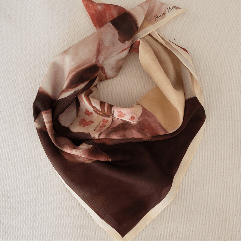 Whispers at closing limited edition scarf - bomulls - silke 